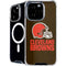 NFL Cleveland Browns Distressed iPhone 16 Pro MagSafe Case
