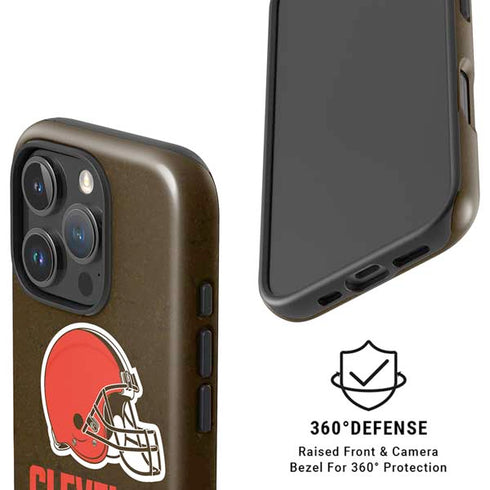 NFL Cleveland Browns Distressed iPhone 16 Pro Magsafe Impact Case