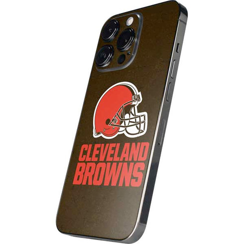 NFL Cleveland Browns Distressed iPhone 16 Pro Max Skin