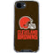 NFL Cleveland Browns Distressed iPhone 16e Clear Case