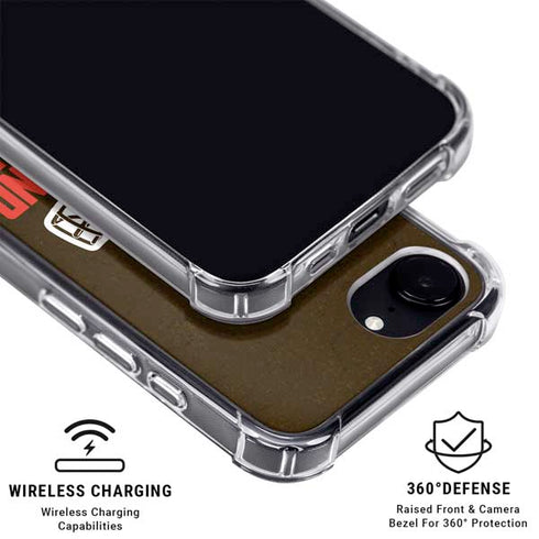 NFL Cleveland Browns Distressed iPhone 16e MagSafe Case