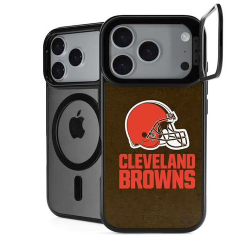 NFL Cleveland Browns Distressed iPhone 18 Pro Kickstand Case