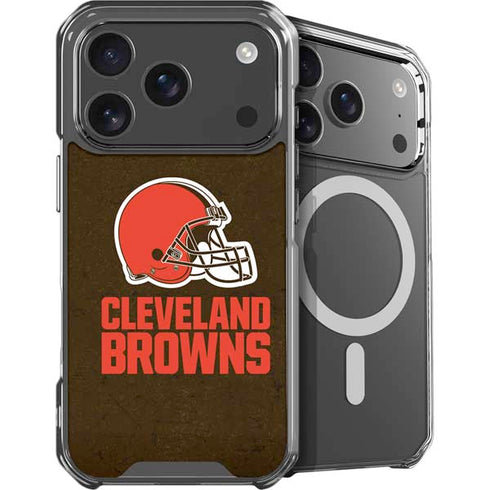NFL Cleveland Browns Distressed iPhone 18 Pro MagSafe Case