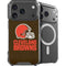 NFL Cleveland Browns Distressed iPhone 18 Pro MagSafe Case