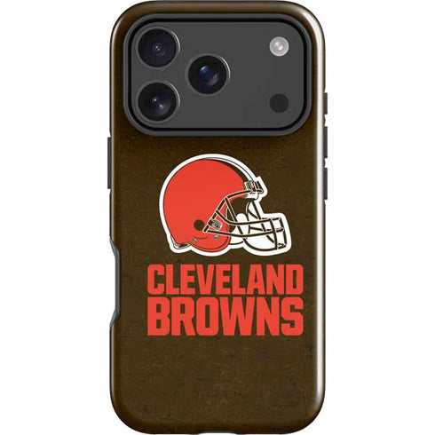 NFL Cleveland Browns Distressed iPhone 18 Pro Max Impact Case
