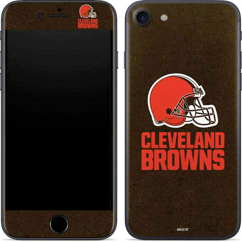NFL Cleveland Browns Distressed iPhone 8 Skin