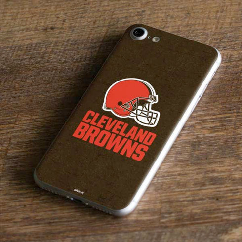 NFL Cleveland Browns Distressed iPhone 8 Skin
