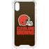 NFL Cleveland Browns Distressed iPhone XS Clear Case