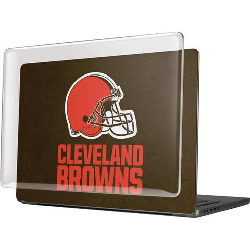 NFL Cleveland Browns Distressed MacBook Pro 14in (2021-24) Case plus Skin