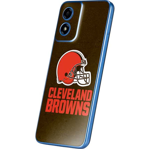 NFL Cleveland Browns Distressed Moto G Play 4G (2024) Skin