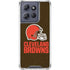 NFL Cleveland Browns Distressed Moto G Play 5G (2025) Clear Case