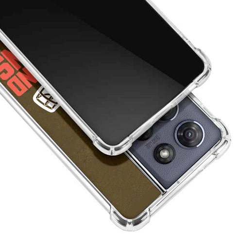NFL Cleveland Browns Distressed Moto G Play 5G (2025) Clear Case