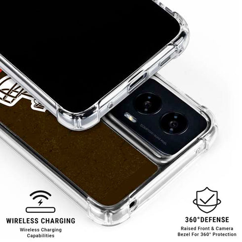 NFL Cleveland Browns Distressed Moto G Power 5G (2024) Clear Case