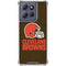 NFL Cleveland Browns Distressed Moto G Power 5G (2025) Clear Case