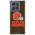 NFL Cleveland Browns Distressed Moto G Power 5G (2025) Clear Case