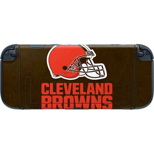 NFL Cleveland Browns Distressed Nintendo Switch 2 (2025) with Joy-Con Skin