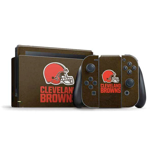 NFL Cleveland Browns Distressed Nintendo Skins