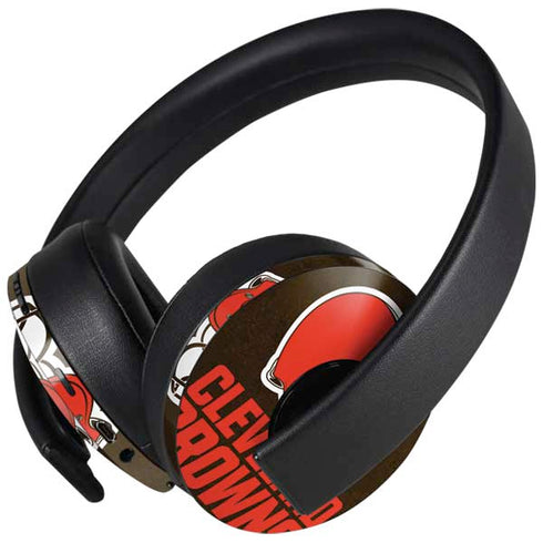 NFL Cleveland Browns Distressed PlayStation 4 Gold Wireless Headset Skin