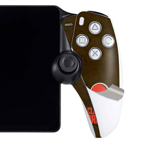 NFL Cleveland Browns Distressed PlayStation Portal Remote Player Skin