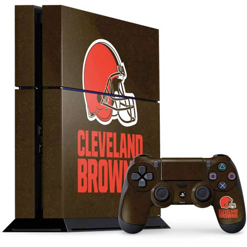NFL Cleveland Browns Distressed PlayStation PS4 Skins