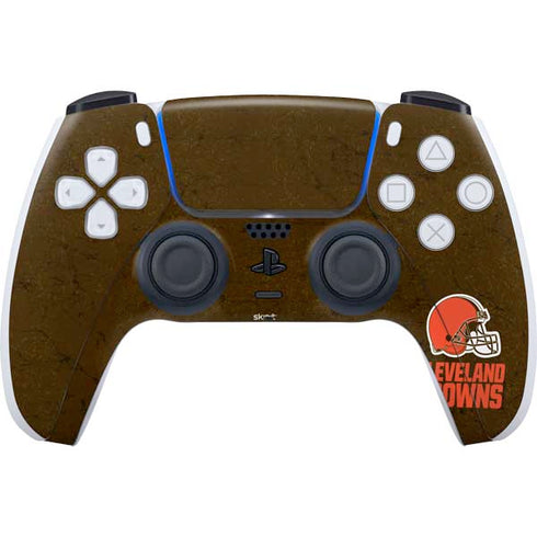 NFL Cleveland Browns Distressed PlayStation PS5 Skins