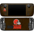 NFL Cleveland Browns Distressed Steam Deck Handheld Gaming Computer OLED Skin