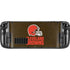 NFL Cleveland Browns Distressed Steam Deck Handheld Gaming Computer OLED Skin