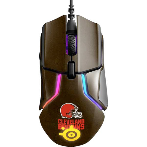 NFL Cleveland Browns Distressed SteelSeries Rival 600 Gaming Mouse Skin