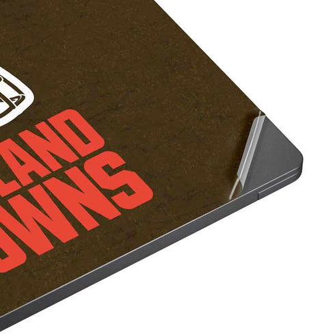 NFL Cleveland Browns Distressed Surface Laptop 7 13.8in Skin