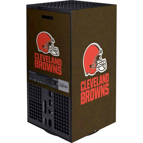 NFL Cleveland Browns Distressed XBox Series X Digital Edition Bundle Skin