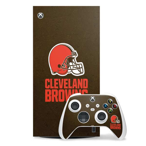 NFL Cleveland Browns Distressed Xbox Series X Skins