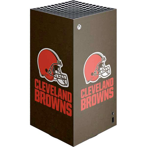 NFL Cleveland Browns Distressed XBox Series X Digital Edition Console Skin