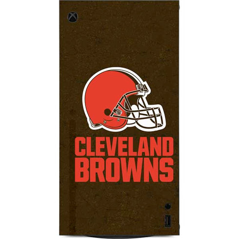 NFL Cleveland Browns Distressed XBox Series X Digital Edition Console Skin