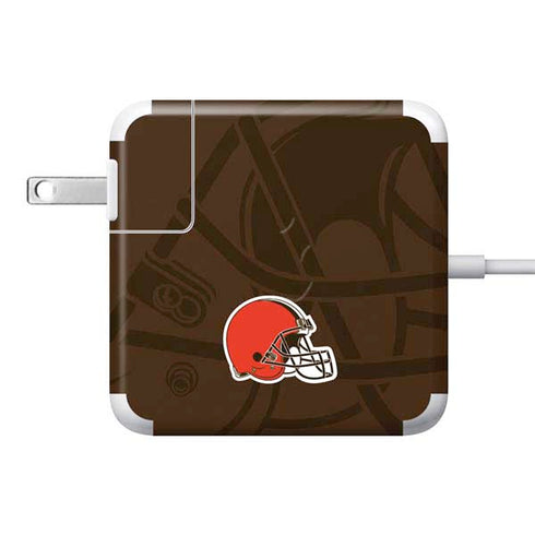 NFL Cleveland Browns Double Vision 85W Power Adapter (15 and 17 inch MacBook Pro Charger) Skin