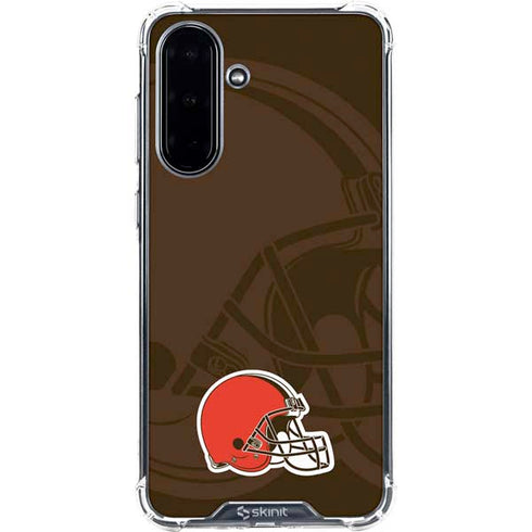 NFL Cleveland Browns Double Vision Galaxy A36 5G Clear Case