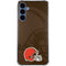 NFL Cleveland Browns Double Vision Galaxy A55 5G Clear Case