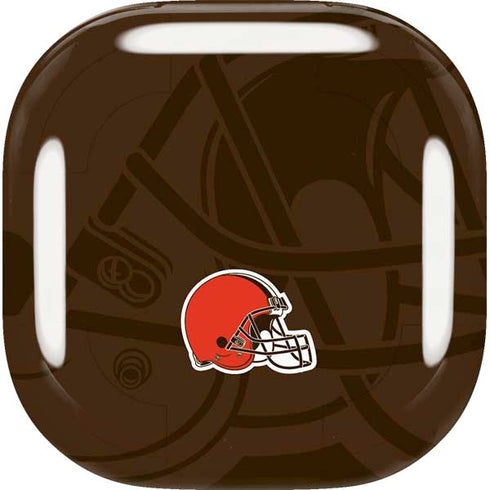 NFL Cleveland Browns Double Vision Galaxy Buds Live Skin