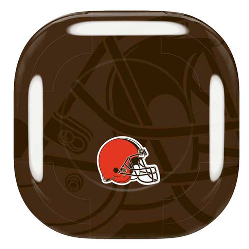 NFL Cleveland Browns Double Vision Galaxy Buds Live Skin