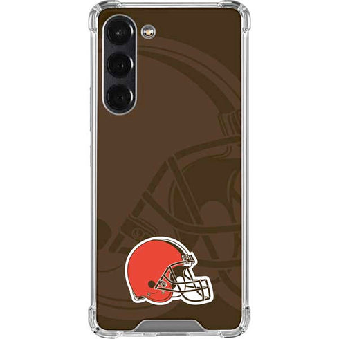 NFL Cleveland Browns Double Vision Galaxy S24 FE Clear Case