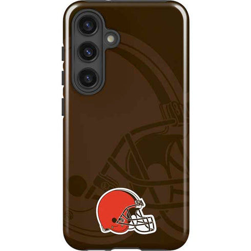 NFL Cleveland Browns Double Vision Galaxy S25 Plus Impact Case