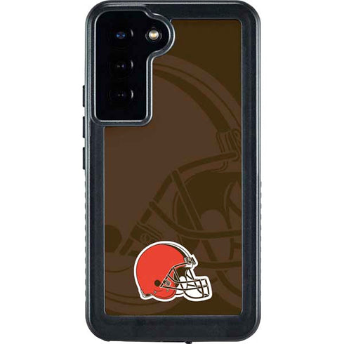 NFL Cleveland Browns Double Vision Galaxy S24 Plus Waterproof Case