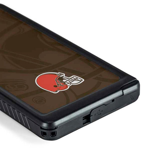 NFL Cleveland Browns Double Vision Galaxy S24 Ultra Waterproof Case