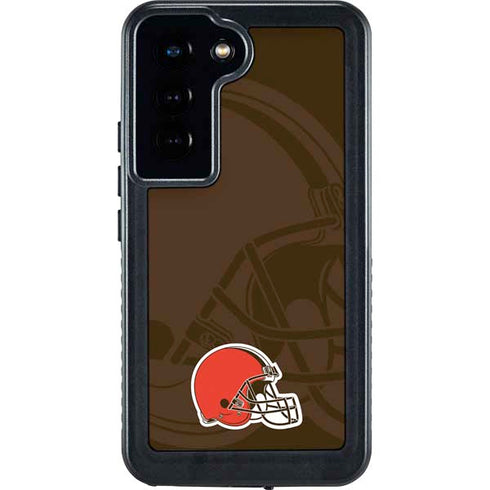 NFL Cleveland Browns Double Vision Galaxy S24 Waterproof Case