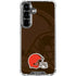 NFL Cleveland Browns Double Vision Galaxy S26 Plus Clear Case