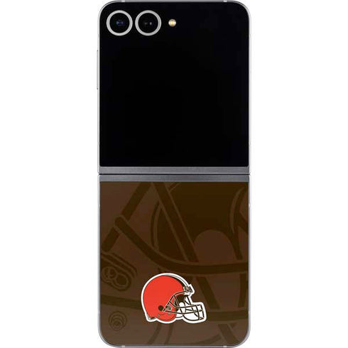 NFL Cleveland Browns Double Vision Galaxy Z Flip6 Skin