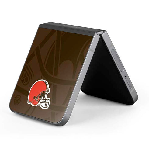 NFL Cleveland Browns Double Vision Galaxy Z Flip6 Skin