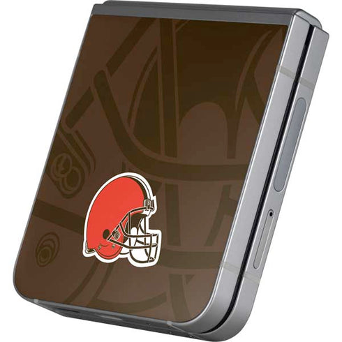 NFL Cleveland Browns Double Vision Galaxy Z Flip6 Skin