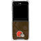 NFL Cleveland Browns Double Vision Galaxy Z Flip6 Clear Case