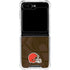 NFL Cleveland Browns Double Vision Galaxy Z Flip6 Clear Case
