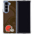 NFL Cleveland Browns Double Vision Galaxy Z Fold5 5G Clear Case